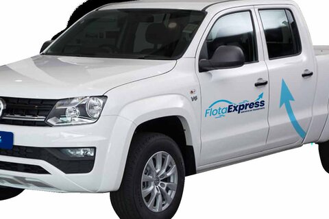 Camioneta pick-up de Flota Express